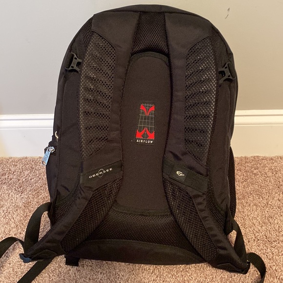 Obersee Tactical Diaper Bag Dad Male baby black red backpack - Picture 7 of 16